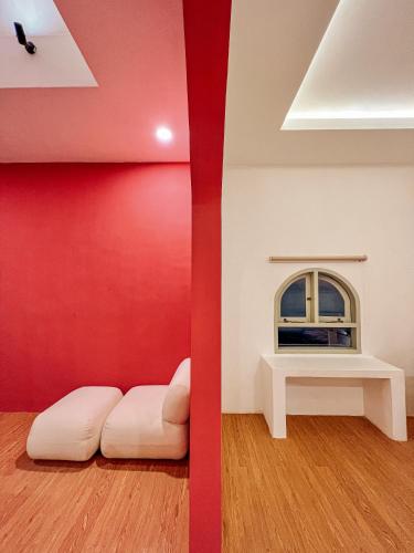 Χώρος καθιστικού στο Renjana Beach House