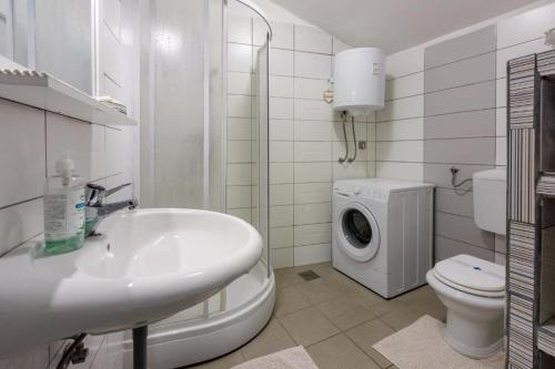 Koupelna v ubytování Apartman Franka