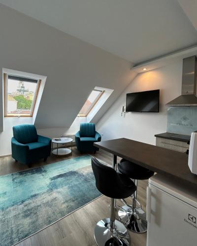 Cuisine ou kitchenette dans l'établissement Fibula Residence Hotel & Wellness - Adults Only