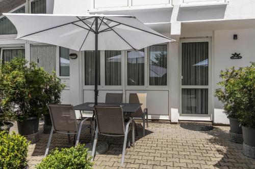 Patio nebo venkovní prostory v ubytování Fewo Eg Rechts - Hunde erlaubt