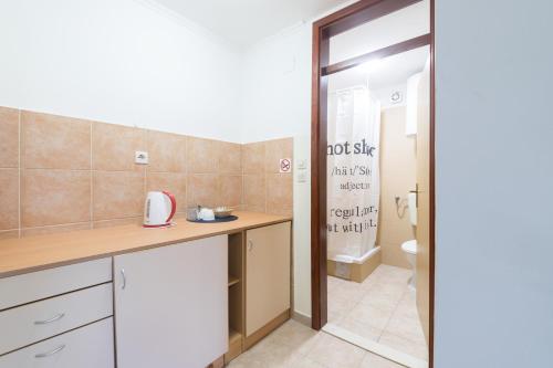 Koupelna v ubytování Hotel Rooms Roccia