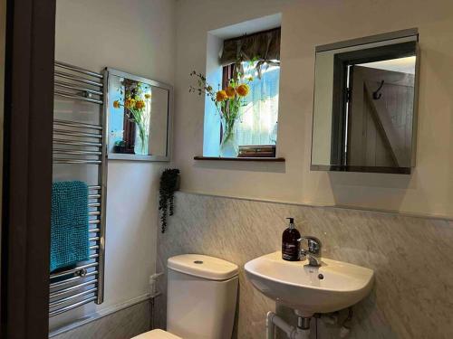 Ένα μπάνιο στο Quirky 1 bedroom barn on the river in Arundel