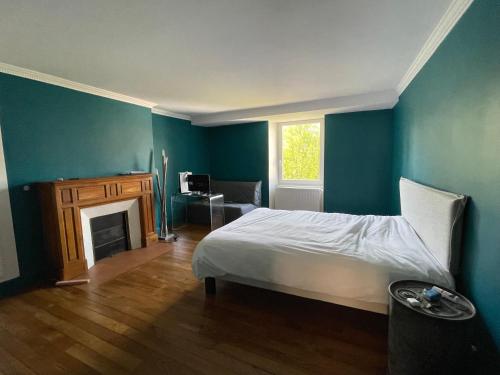 Posteľ alebo postele v izbe v ubytovaní Gde maison avec jardin et spa