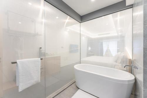 Phòng tắm tại Weiming Hotel