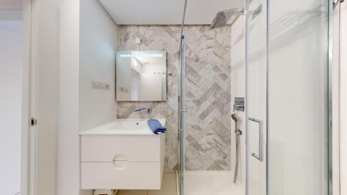 Kúpeľňa v ubytovaní Apartamento Bianca Beach