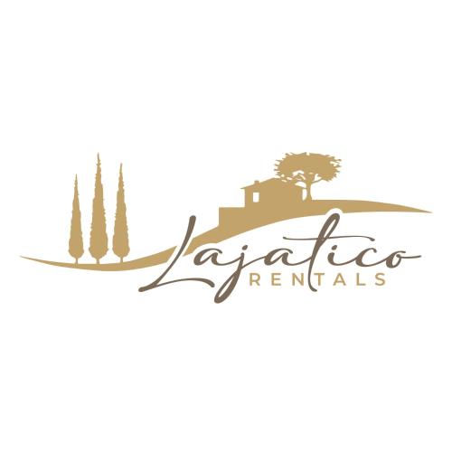 an island with a castle and a tree and the words jacaranda peninsula at Lajatico Rentals - Terrazza sul Tramonto del Silenzio in Laiatico