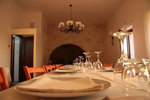 En restaurant eller et andet spisested på Masseria Catucci Agriturismo