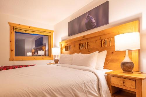 Voodi või voodid majutusasutuse Mount Engadine Lodge toas