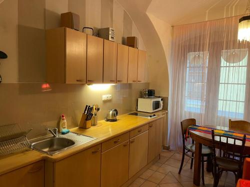 Kuchyň nebo kuchyňský kout v ubytování Rustic ground floor apartment in Mala Strana