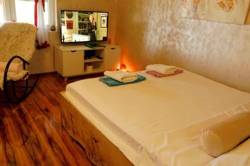 Cama o camas de una habitación en Dunavski raj