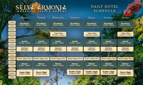 Plan piętra w obiekcie Selva Armonia Immersive Jungle Resort