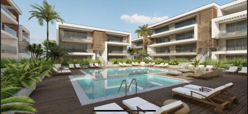 una foto di una piscina in un resort di Sirio 7 a Lido di Jesolo