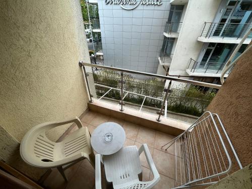 Μπαλκόνι ή βεράντα στο Vadim Apartments in Panorama Beach Vigo Nessebar