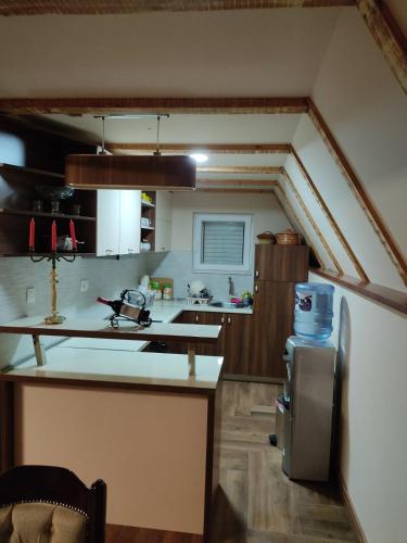 Kuchyň nebo kuchyňský kout v ubytování Vikendica Pine