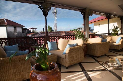 Balkoni atau teres di Spice Palace Hotel