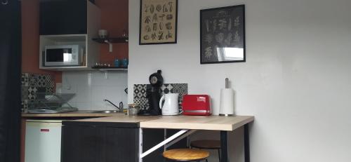 Kuchyňa alebo kuchynka v ubytovaní Appartement cosy proche gare et centre historique
