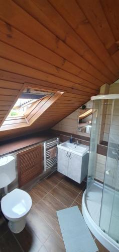 Koupelna v ubytování Buborék Apartman - Etyek