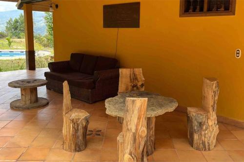 Posezení v ubytování Casa Campestre Sueño Verde