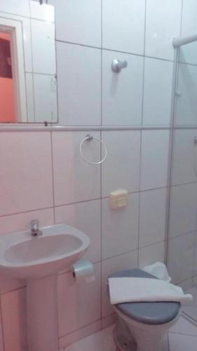 Bilik mandi di Hospedagem em Diamantina