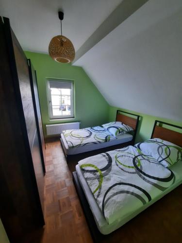Postel nebo postele na pokoji v ubytování Wohnung in Bad Lippspringe