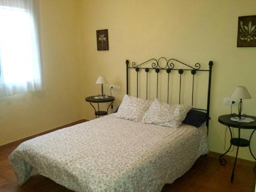 Posteľ alebo postele v izbe v ubytovaní Charming apartment with mountain view in Jabuguillo, 70 m²