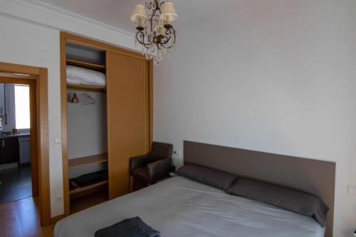 Katil atau katil-katil dalam bilik di Apartamento Londres