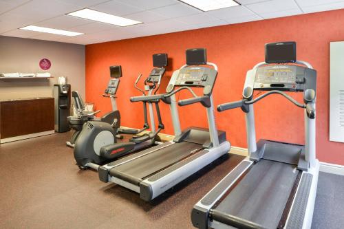 a gym with cardio equipment in a room at Residence Inn Baltimore White Marsh in Baltimore