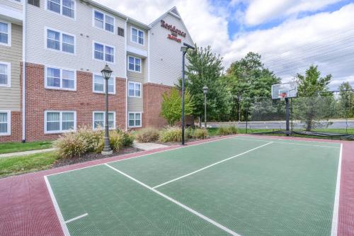 a basketball court in front of a building at Residence Inn Baltimore White Marsh in Baltimore