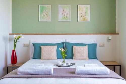 A bed or beds in a room at Agriturismo San Francesco