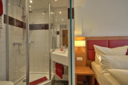 Koupelna v ubytování Hotel Condor