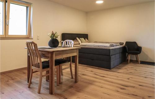 A seating area at Ferienwohnung In Braz