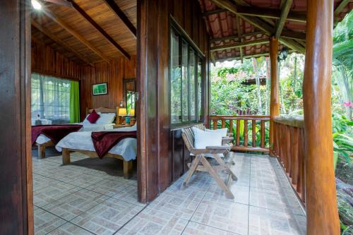 Balkoni atau teres di Hotel Rancho Cerro Azul