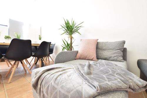Χώρος καθιστικού στο Riesiges zentrales Apartment mit Parkplatz