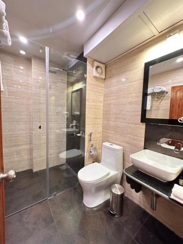 Koupelna v ubytování NUMINOUS HOTEL