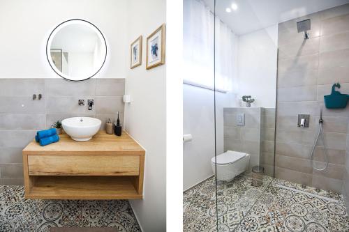 Ένα μπάνιο στο Luxury Villa Mika with private pool near Dubrovnik