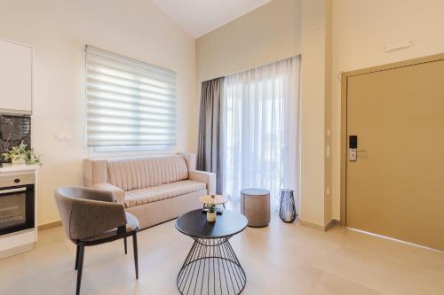 Η κουζίνα ή μικρή κουζίνα στο Bianco Mare Studios-Apartments