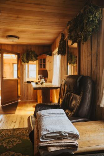Et opholdsområde på Sauna house