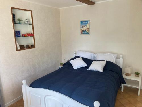 Postel nebo postele na pokoji v ubytování Gîte de Blay