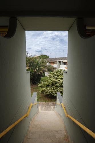 a view of a stairway from a building at Pausa Mare Seaside in Torre a Mare