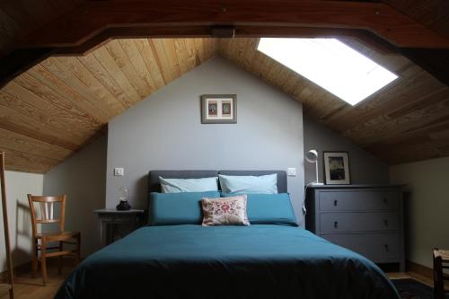 Postel nebo postele na pokoji v ubytování Les Renardières