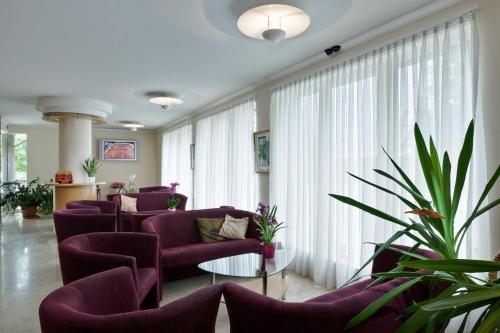 TV a/nebo společenská místnost v ubytování Jagelló Business Hotel