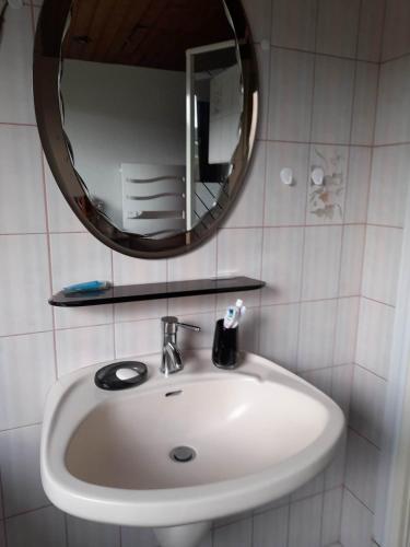 Ein Badezimmer in der Unterkunft Gîte Le Jardin de Hermolsheim. Alsace très spacieux