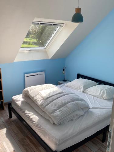 Postel nebo postele na pokoji v ubytování La Margotine