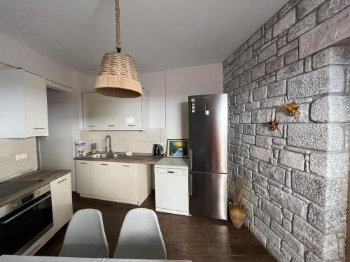 Kuchyň nebo kuchyňský kout v ubytování Kokkala Guestrooms