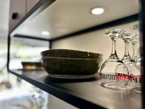 Kuchyň nebo kuchyňský kout v ubytování Appartement Agosta Plage