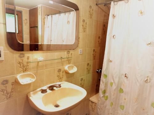 a bathroom with a sink and a mirror at dado de baja no atendemos no reserven in Mendoza