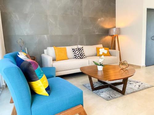 Posezení v ubytování Elegante y preciosa casa con excelente ubicación