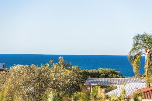 a view of the ocean from a house at 37 on Gouldian Court Peregian Beach in Peregian Beach