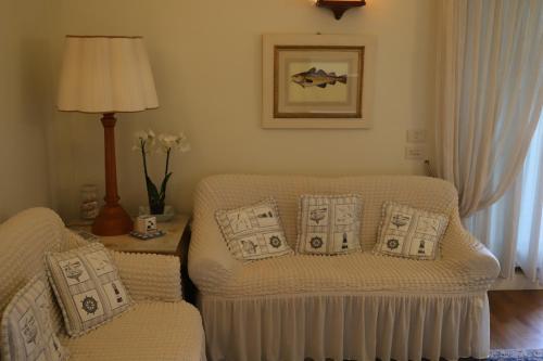Χώρος καθιστικού στο Casa Magniflex - Sea view Flat with Swimming pool