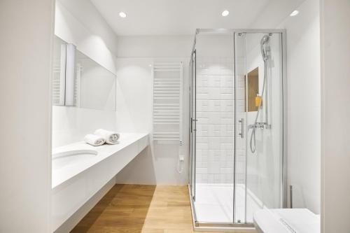 Ένα μπάνιο στο Molo Park Aparthotel